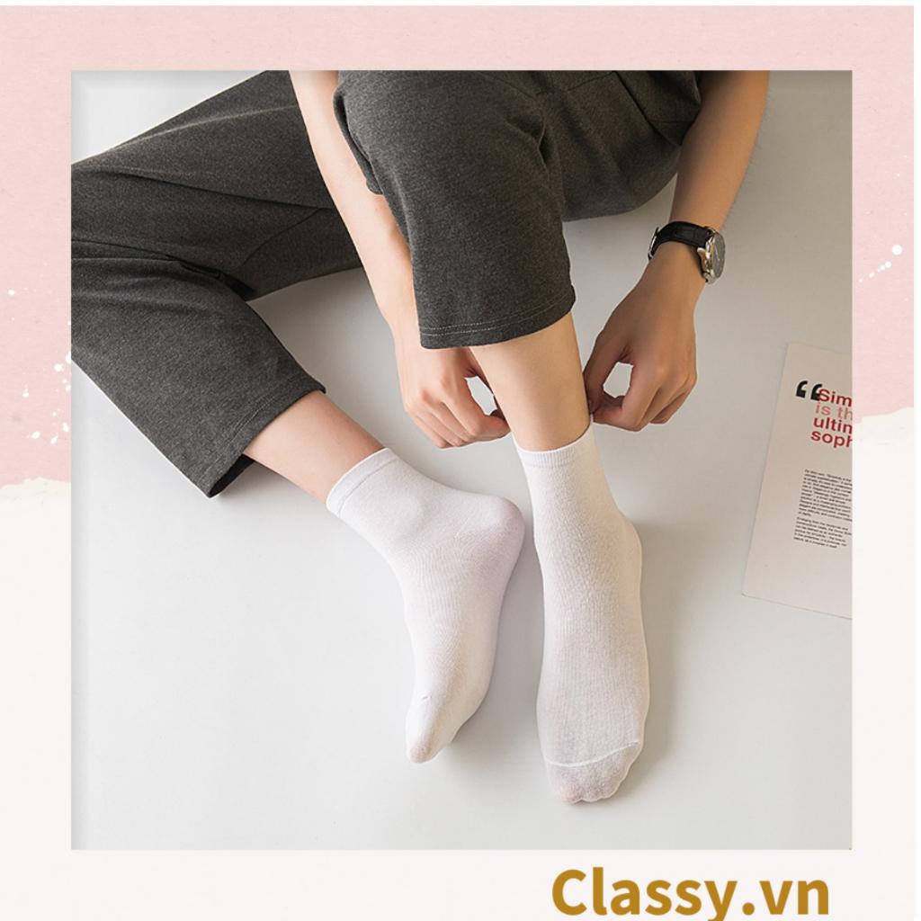 Tất cổ ngắn Classy, vớ cổ ngăn cotton dày dặn, phù hợp cả nam và nữ G1406