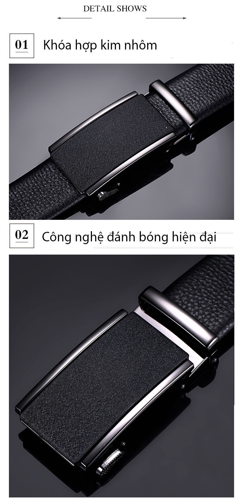 Thắt lưng/ dây nịt nam da bò thật phong cách thời trang Châu Âu mã 74230DI.KD