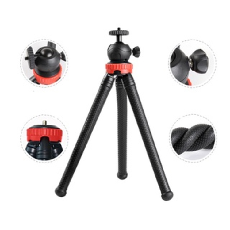 Giá đỡ điện thoại/ máy ảnh MAWA MT04 dạng tripod 3 chân bạch tuộc uốn dẻo tiện lợi - Hàng chính hãng