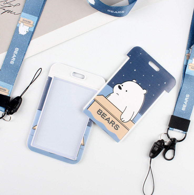 Dây Đeo Thẻ Sinh Viên  , Dây Đeo Thẻ Dọc Cho Học Sinh, Nhân Viên Văn Phòng Kute Lạc Lối - Combo Dây&Thẻ - BEYOU