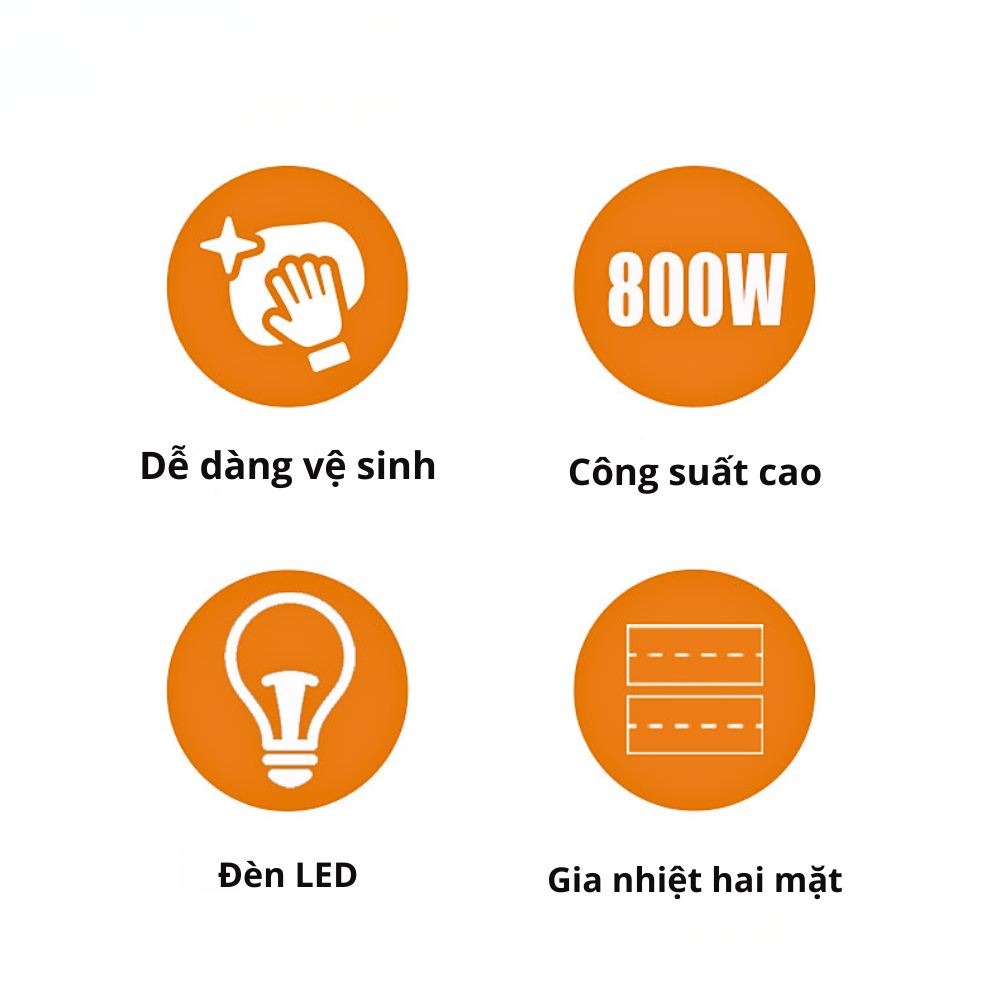 Máy kẹp nướng bánh mì đa năng  Lumabella LB-08110 khay chống dính cao cấp, đèn báo thông minh dễ dàng sử dụng - DELIYA - HÀNG CHÍNH HÃNG