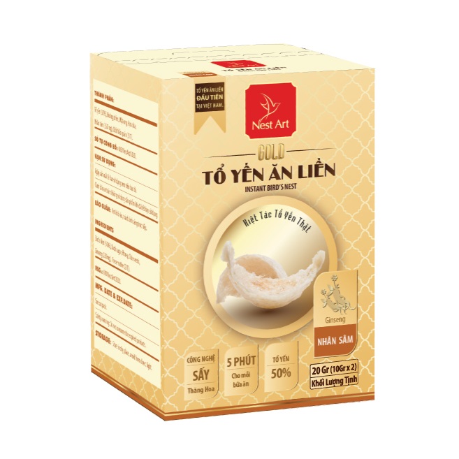 Tổ Yến Ăn Liền Gold – Nhân Sâm 20g