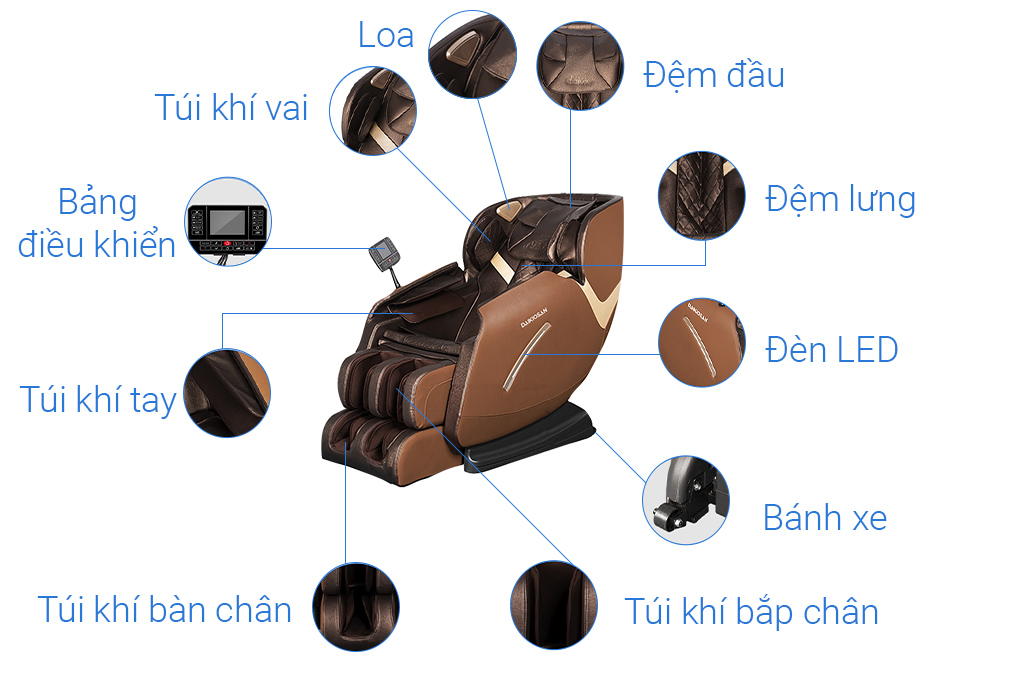 Ghế Massage Daikiosan DKGM.00002 - Hàng chính hãng