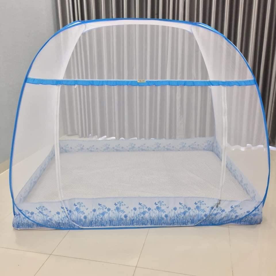 Màn mùng chụp tự bung chống muỗi gấp gọn đỉnh rộng Size ( 1m6 / 1m8 / 2m2 ) x 2m