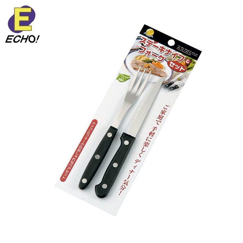 Bộ dao &amp; nĩa inox Echo - Cán Phenolic - Hàng nội địa Nhật Bản nhập khẩu chính hãng