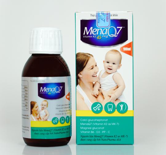 Midu MenaQ7 45mcg – Bổ sung K2, Calci, D3 hỗ trợ tăng cường hấp thu Calci vào xương cho trẻ
