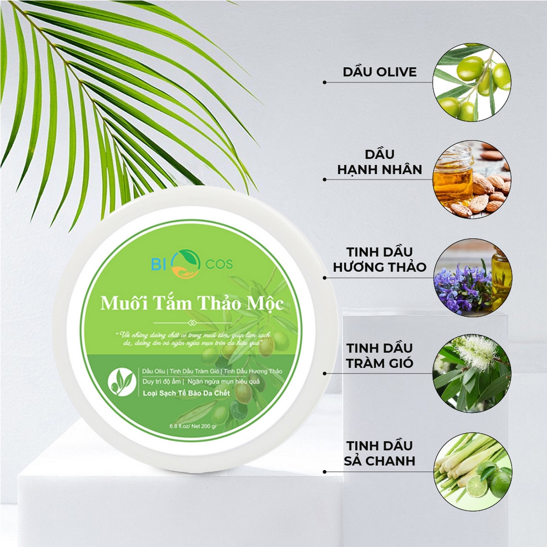 Muối tắm thảo mộc Biocos