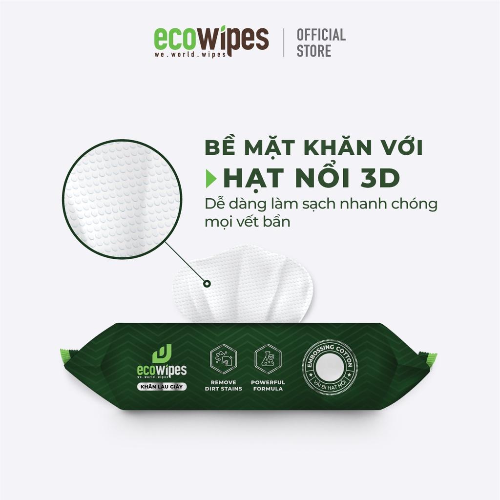 Combo 10 gói khăn ướt lau giày Sneaker Wipes gói 25 tờ làm sạch nhanh các loại vết bẩn