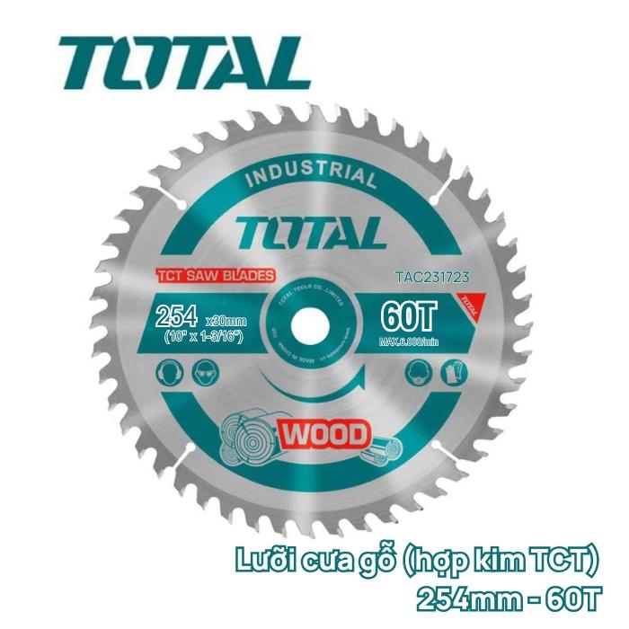 LƯỠI CƯA GỖ (HỢP KIM TCT) TOTAL TAC231723 - HÀNG CHÍNH HÃNG