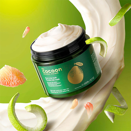 Kem ủ tóc bưởi Cocoon Pomelo Hair Mask giúp giảm gãy rụng và làm mềm tóc (200ml) - Hàng chính hãng