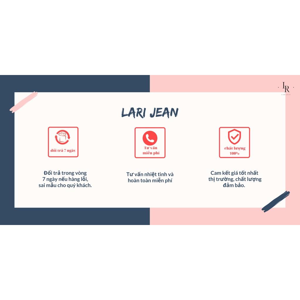 Áo khoác jean nữ croptop trơn màu xanh nhạt, áo khoác bò form ngắn túi đôi cá tính, sexy, cute - LARI JEAN