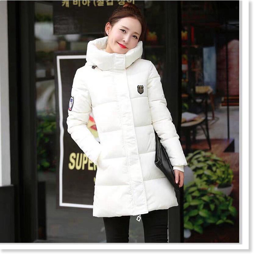 ÁO KHOÁC PHAO NỮ DÁNG DÀI 3 LỚP CÓ NÓN THỜI TRANG BAO ẤM ÁP CHO MÙA ĐÔNG NĂM NAY VINA 1HITSTORE