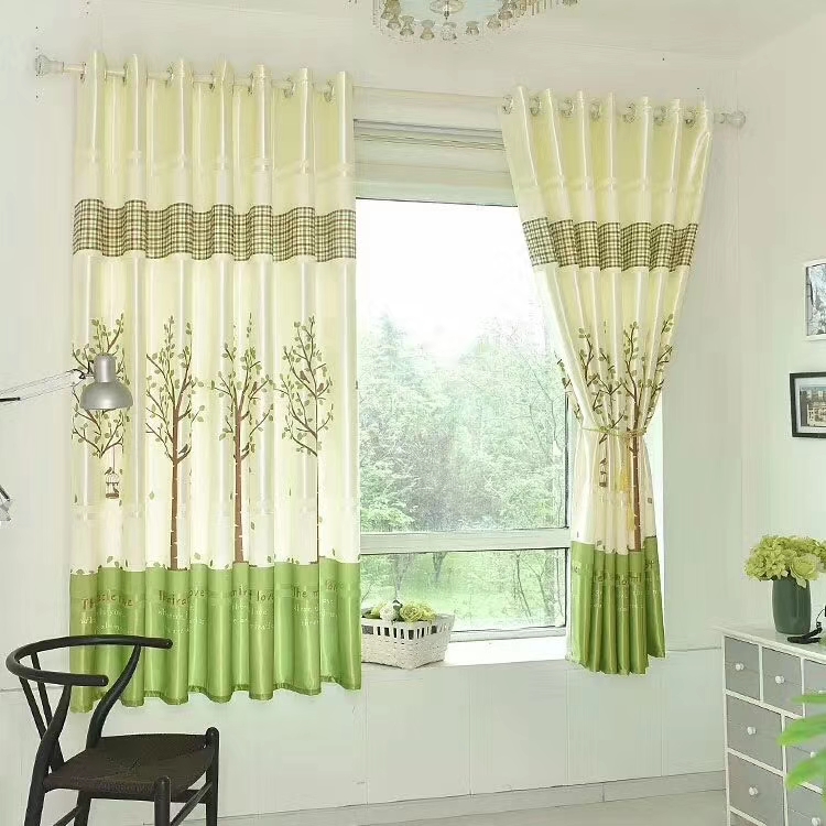 RÈM CỬA MẪU CÂY XANH SIZE 1M NGANG X 2M CAO