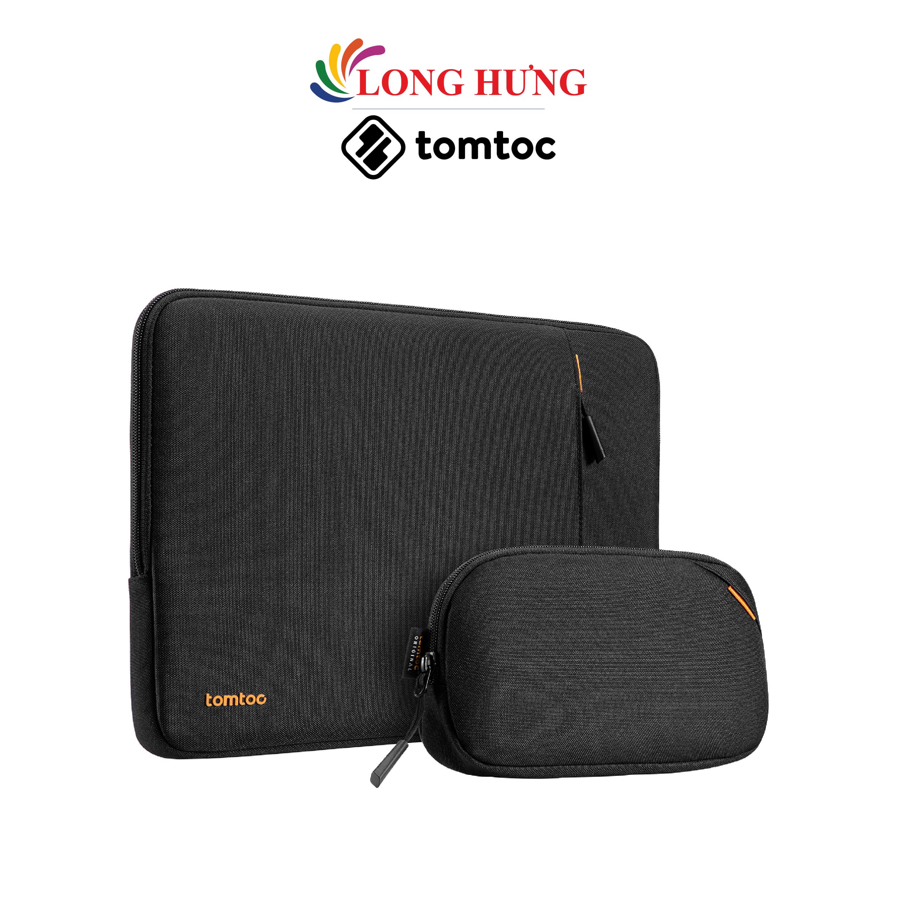 Túi chống sốc Tomtoc Versatile-A13 Protective Laptop Sleeve with Accessory Pouch Mbook Pro/Air 13 inch A13-C12 - Hàng chính hãng