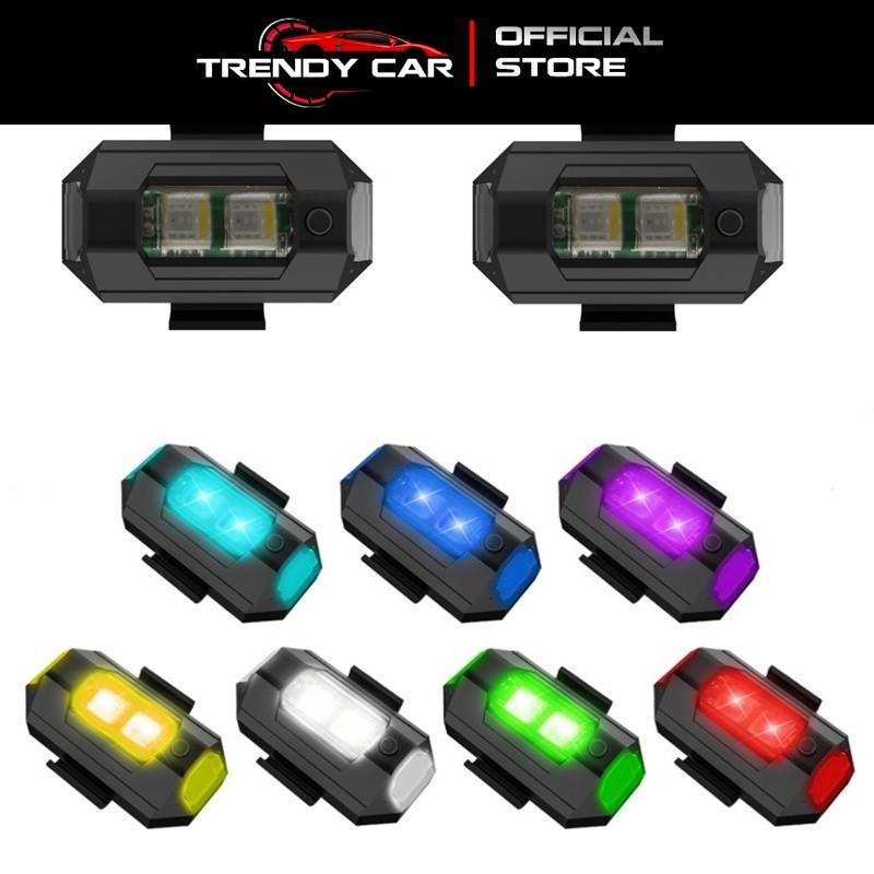 Đèn Nhấp Nháy Cảnh Báo Ban Đêm 7 Màu Sắc Gắn Xe Máy Bay Điều Khiển Từ Xa