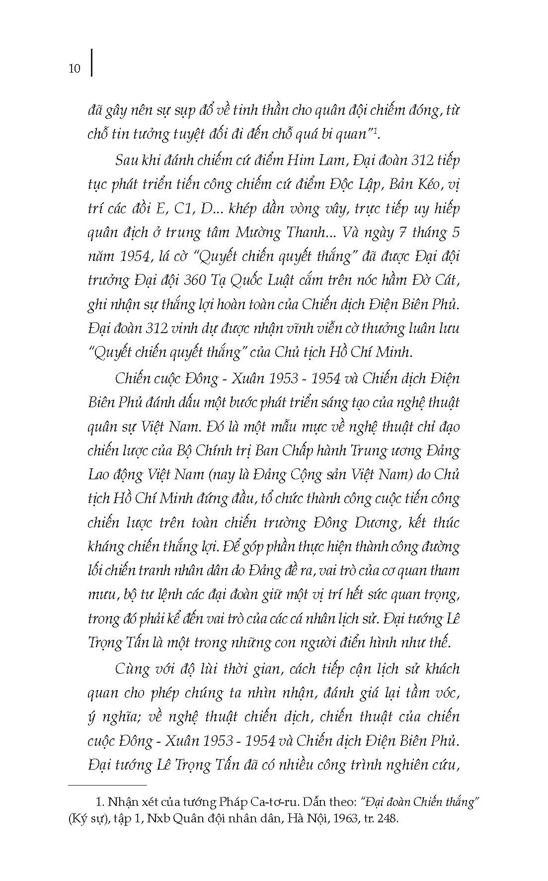 Đại Tướng Lê Trọng Tấn Với Chiến Dịch Điện Biên Phủ (Hồi Ký)