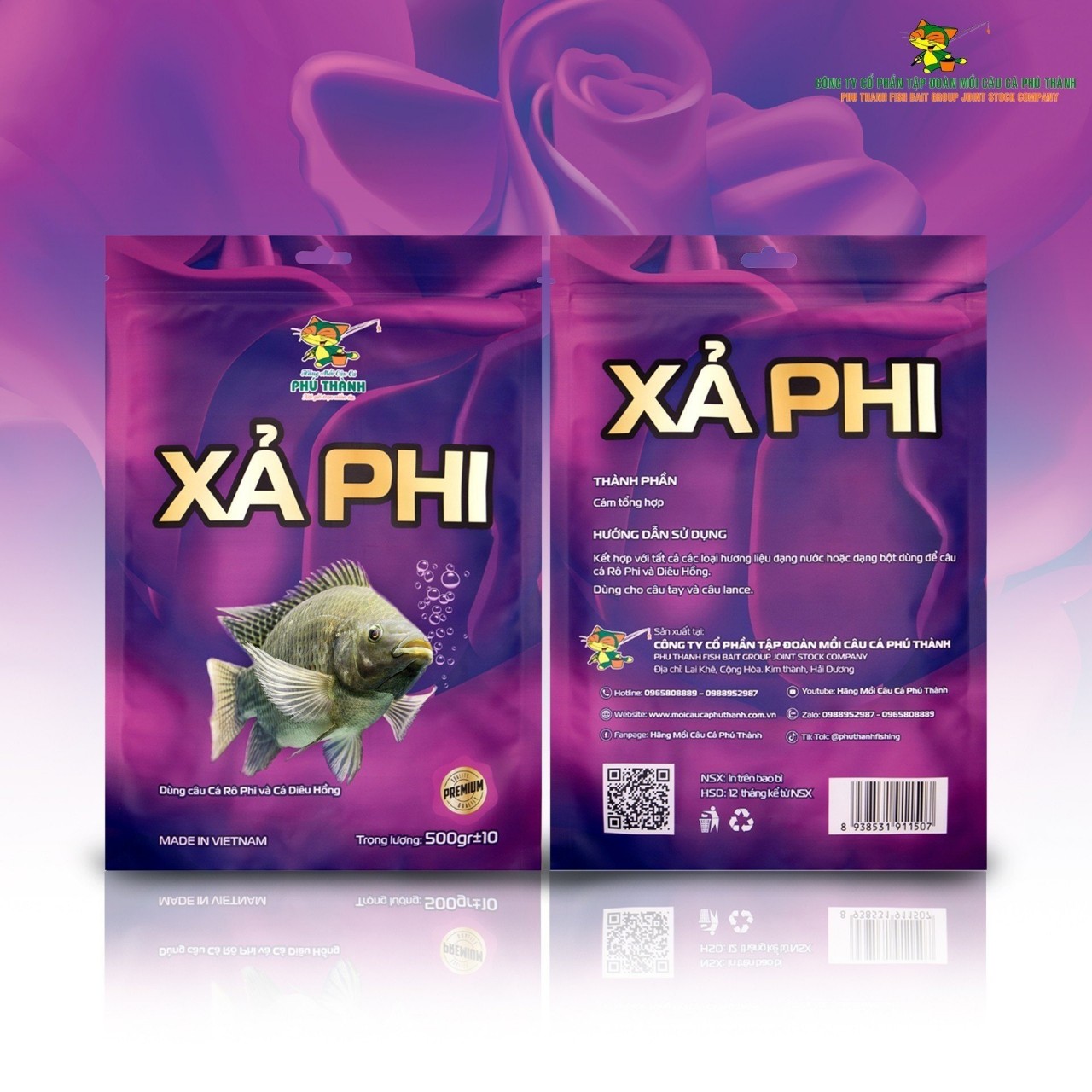 Xả phi. Hãng mồi câu cá Phú Thành