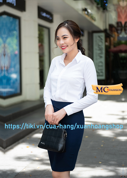 Áo Sơ Mi Trắng Nữ Công Sở Đẹp Mc Fashion, Tay Cộc, Dài, Lửng, Lỡ, Size Đủ, Chất Vải Mát, Co Giãn Nhẹ, A0074