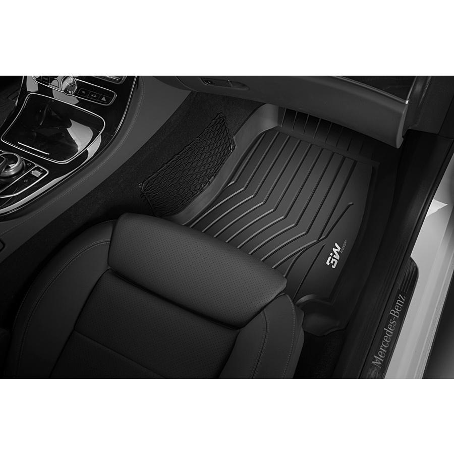 Thảm lót sàn xe ô tô Mercedes Ben GLC 2016+ Nhãn hiệu Macsim 3W chất liệu nhựa TPE đúc khuôn cao cấp - màu đen