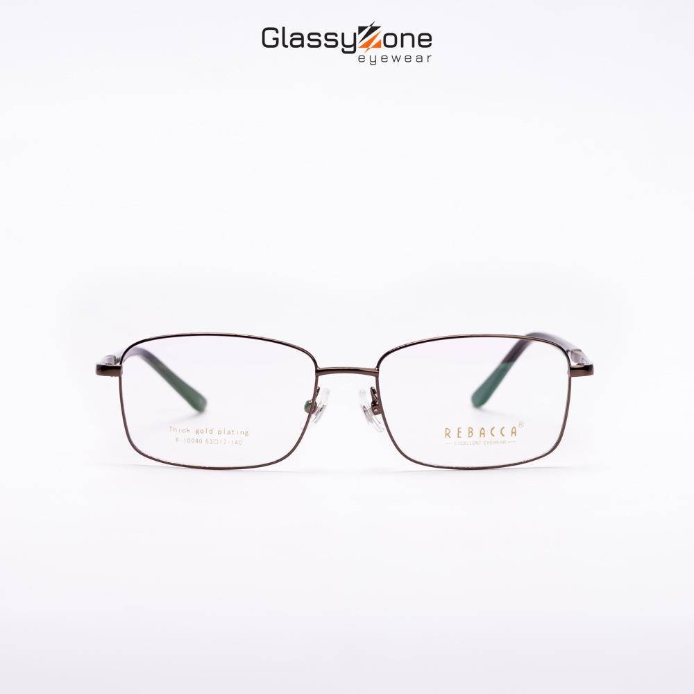 Gọng kính cận, Mắt kính giả cận kim loại Form vuông Unisex Nam Nữ Jethro - GlassyZone