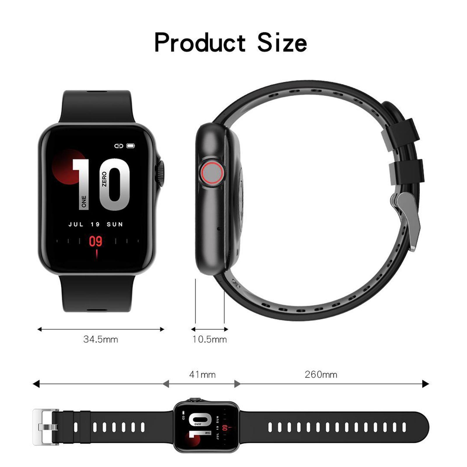 Smart Watch, D06 Fitness Tracker 1.6 inch Full Touch Screen Blood Oxygen Monitor Sleep Step Tracking, IP67 Waterproof Smartwatch