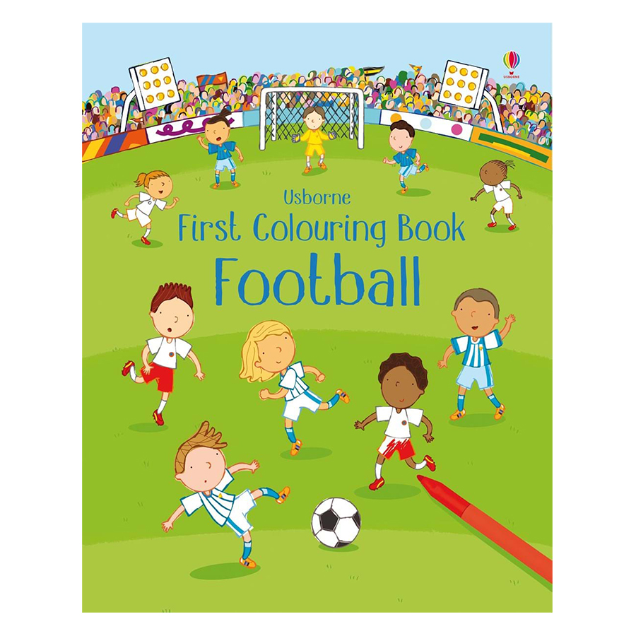 Sách tô màu First Colouring Book: Football