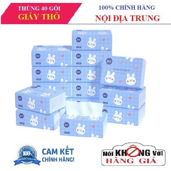 THÙNG 40 GÓI GIẤY ĂN RÚT HÌNH THỎ SIÊU DAI