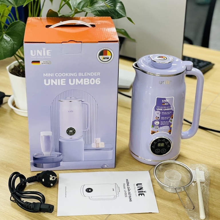 Máy làm sữa hạt đa năng Unie UMB06, Xay nấu 6 chức năng, Hàng Chính Hãng