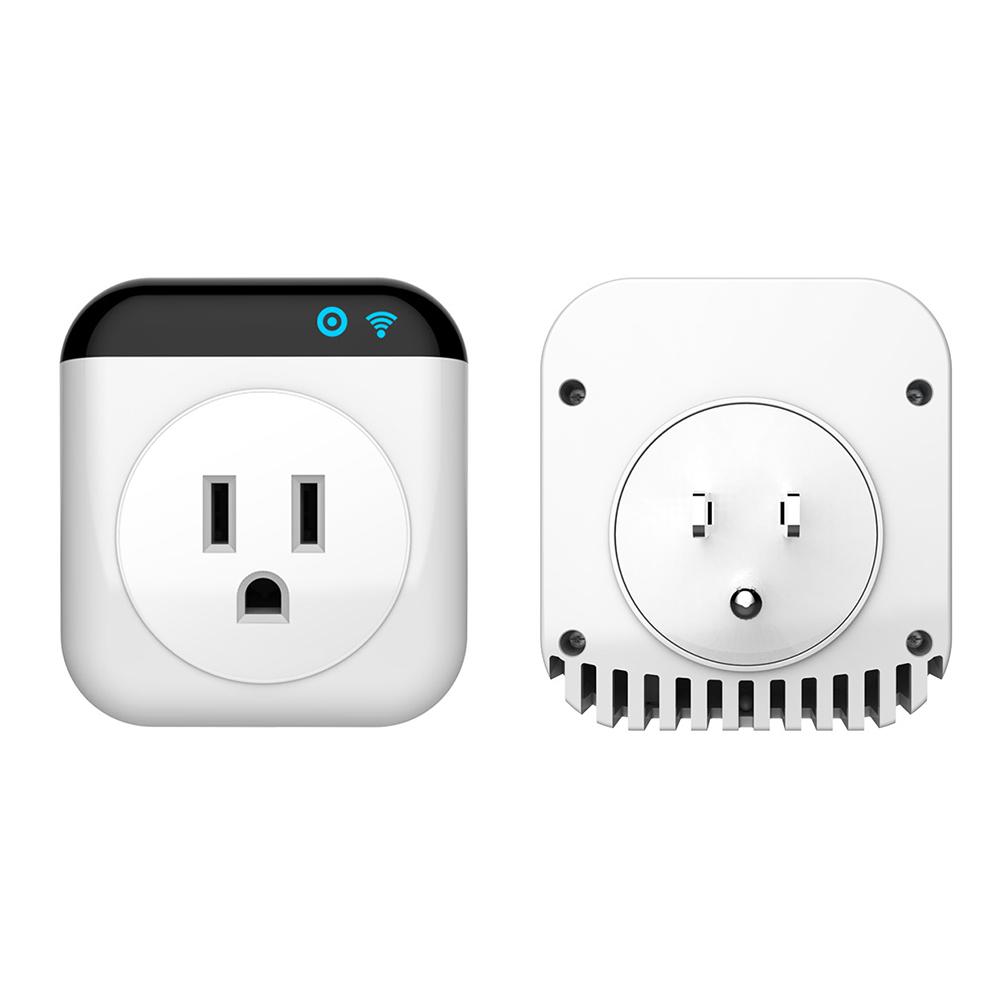 Programmable Smart Wifi Thermostat Plug Outlet Mini Temperature Controller 10A Plug-in Socket APP Control Voice Control Schedule Timer Electric Switch for Heating Cooling Appliances
