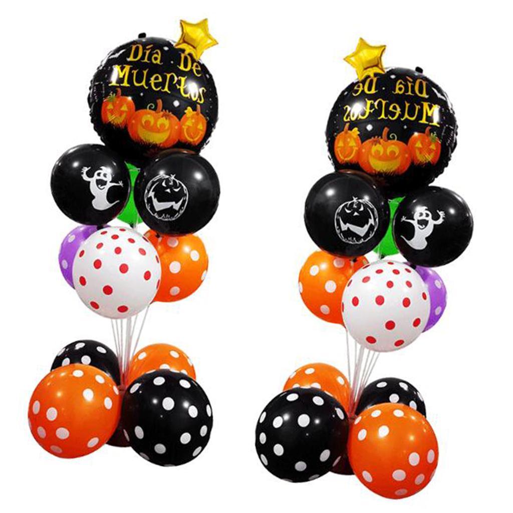Halloween Latex Foil Balloon Party Decoration Photo Props