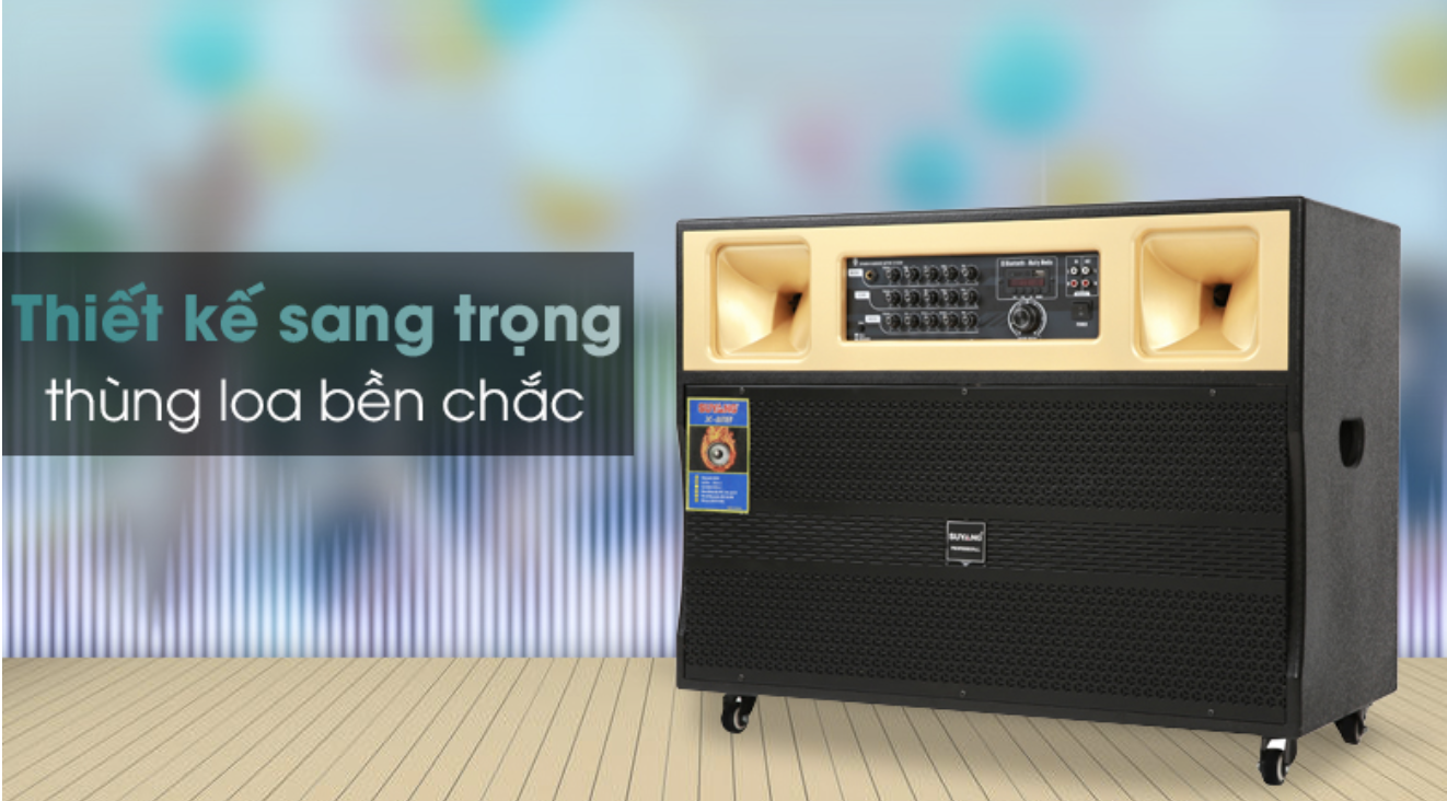 [Hàng Chính Hãng] Loa Kéo Điện SUYANG K-212N Công Suất 850W