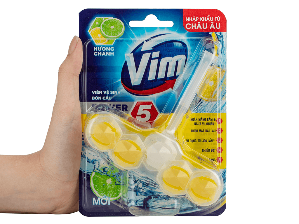 Viên Vim treo bồn cầu hương chanh Power