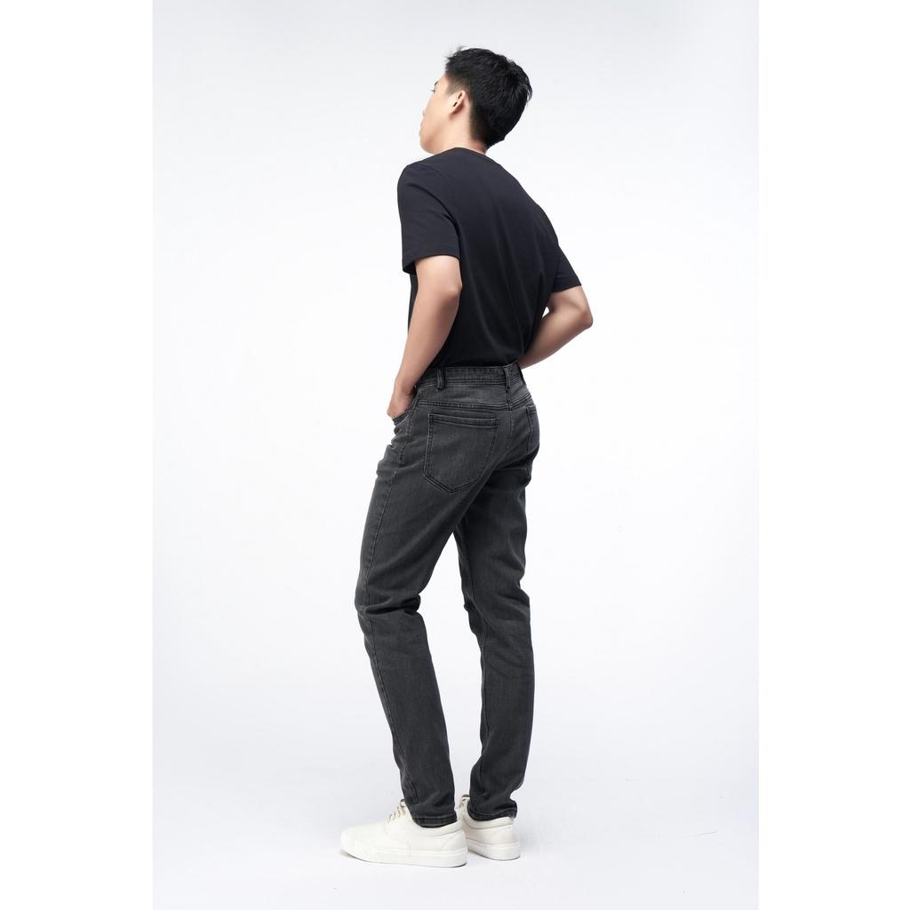 Quần jeans nam cao cấp màu xám đậm form slim fit - DARK GREY 10S21DPA006CR1 | LASTORE MENSWEAR