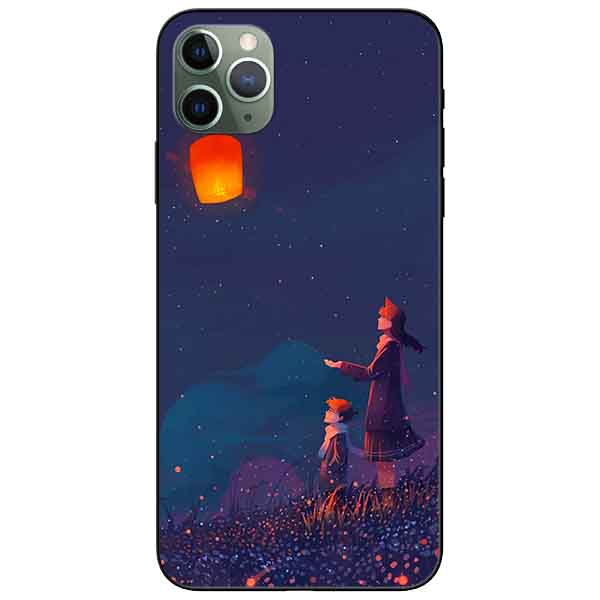 Ốp lưng in cho Iphone 11 Pro Mẫu Conan Ngắm Đèn