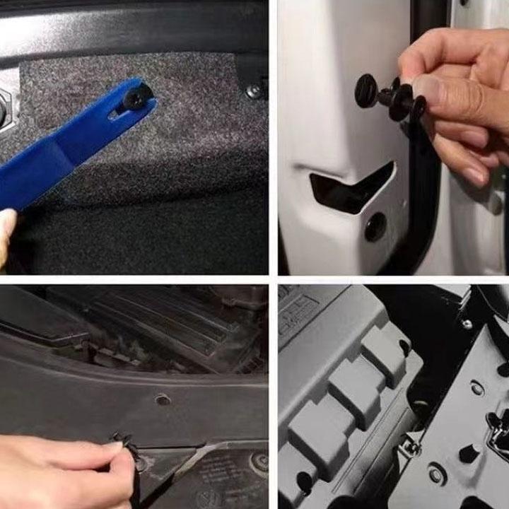 Bộ 20 ốc vít nhựa cho tấm chắn bùn, gắn cản và lòng dè xe ô tô lỗ 8mm tặng kèm tua vít