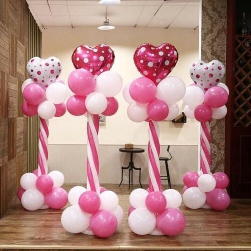 Bộ Bong Bóng Kèm Giá Đỡ Dùng Trang Trí Tiệc Sinh Nhật