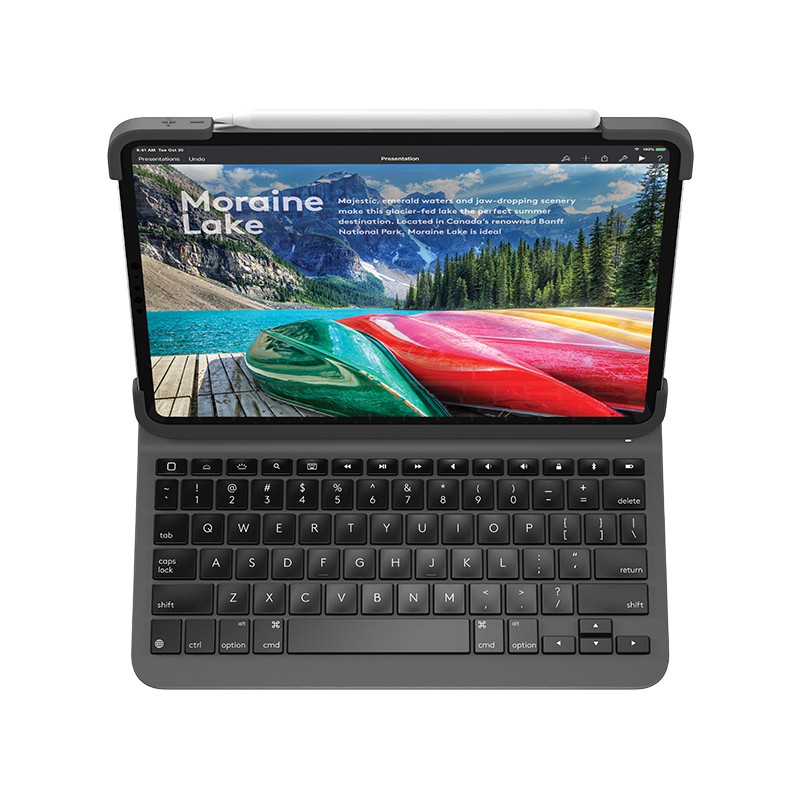 Bàn phím kèm bao da Logitech SLIM FOLIO Pro for Ipad Pro 11 inch 2020 - Hàng chính hãng