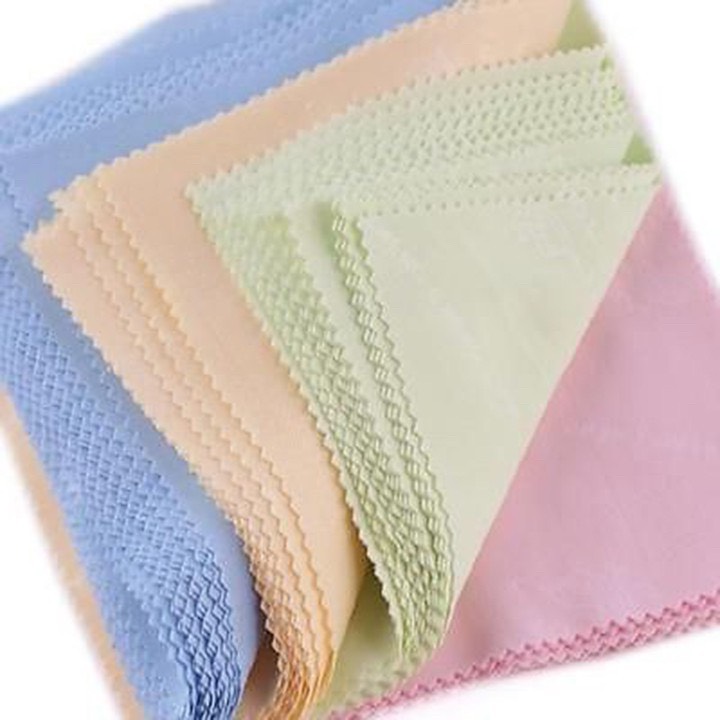Set 5 khăn lau kính mắt, vải lau kính, đồng hồ điện thoại cotton thoáng khí PK6