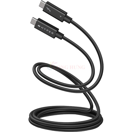 Cáp USB Type-C to Type-C HyperDrive Thunderbolt 4 PD 100W 2m HDTB4AC2GL - Hàng chính hãng