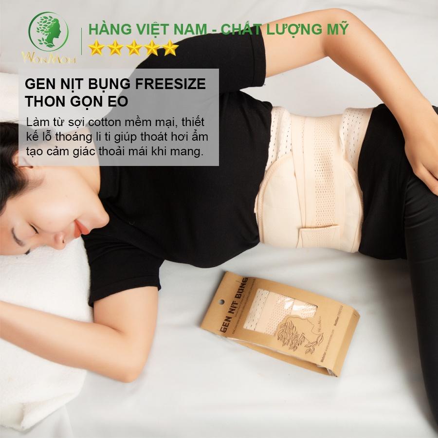 Bộ đánh tan mỡ bụng lâu năm Wonmom ( 1 Gel gừng giảm eo + 1 Gen nịt bụng )