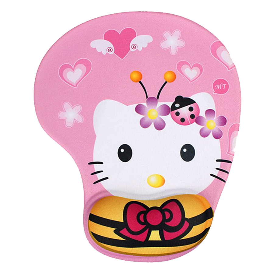 Miếng Lót Chuột Có Đệm Tay Hình Hello Kitty (24 x 19 cm)- Hàng Nhập Khẩu