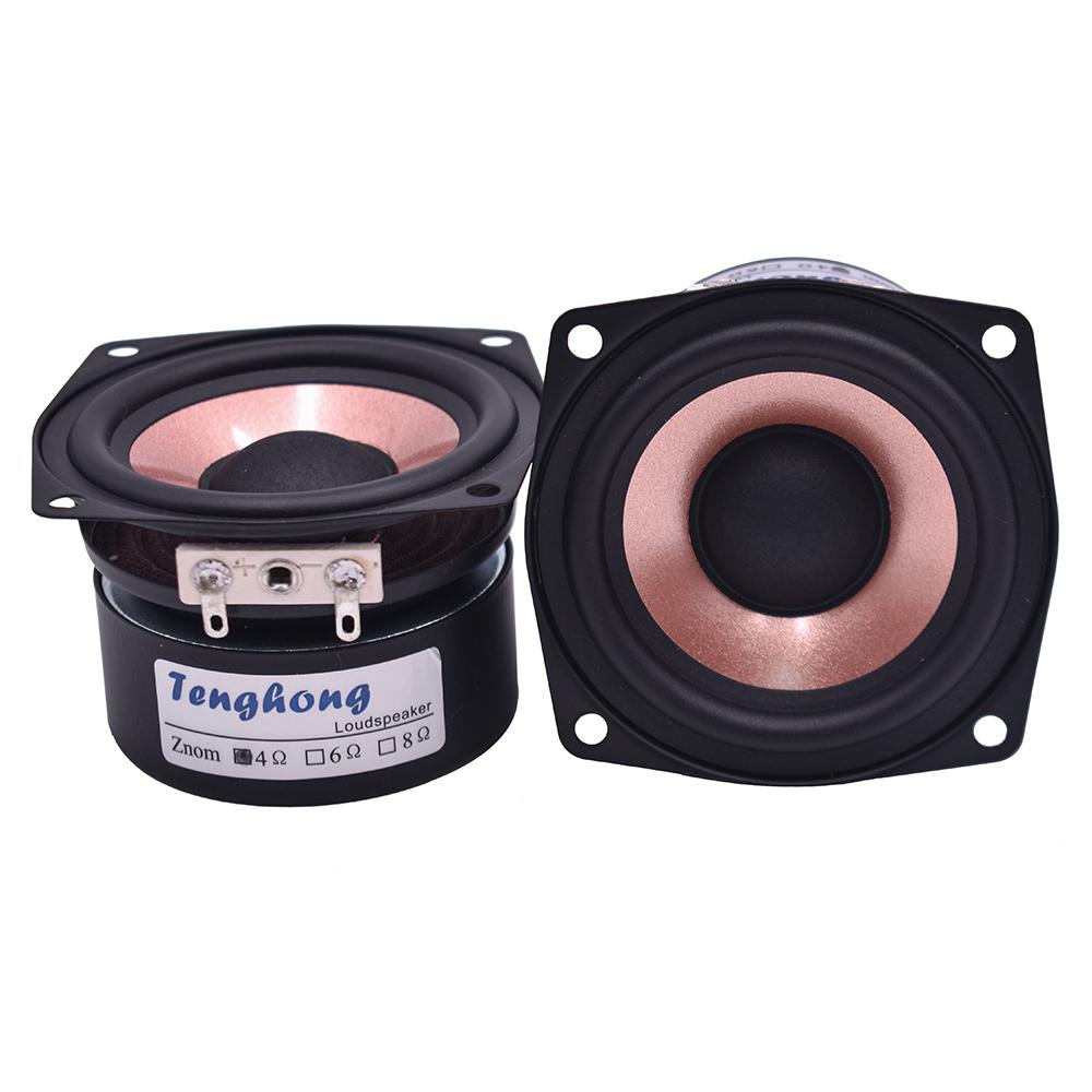 TEGHONG 1PCS 4 OHM 8 OHM 2,5 inch Công suất đầy đủ loa AS-25QF01 HIFI Độ nhạy cao Home Audio Loa 20W Color: 8Ohm