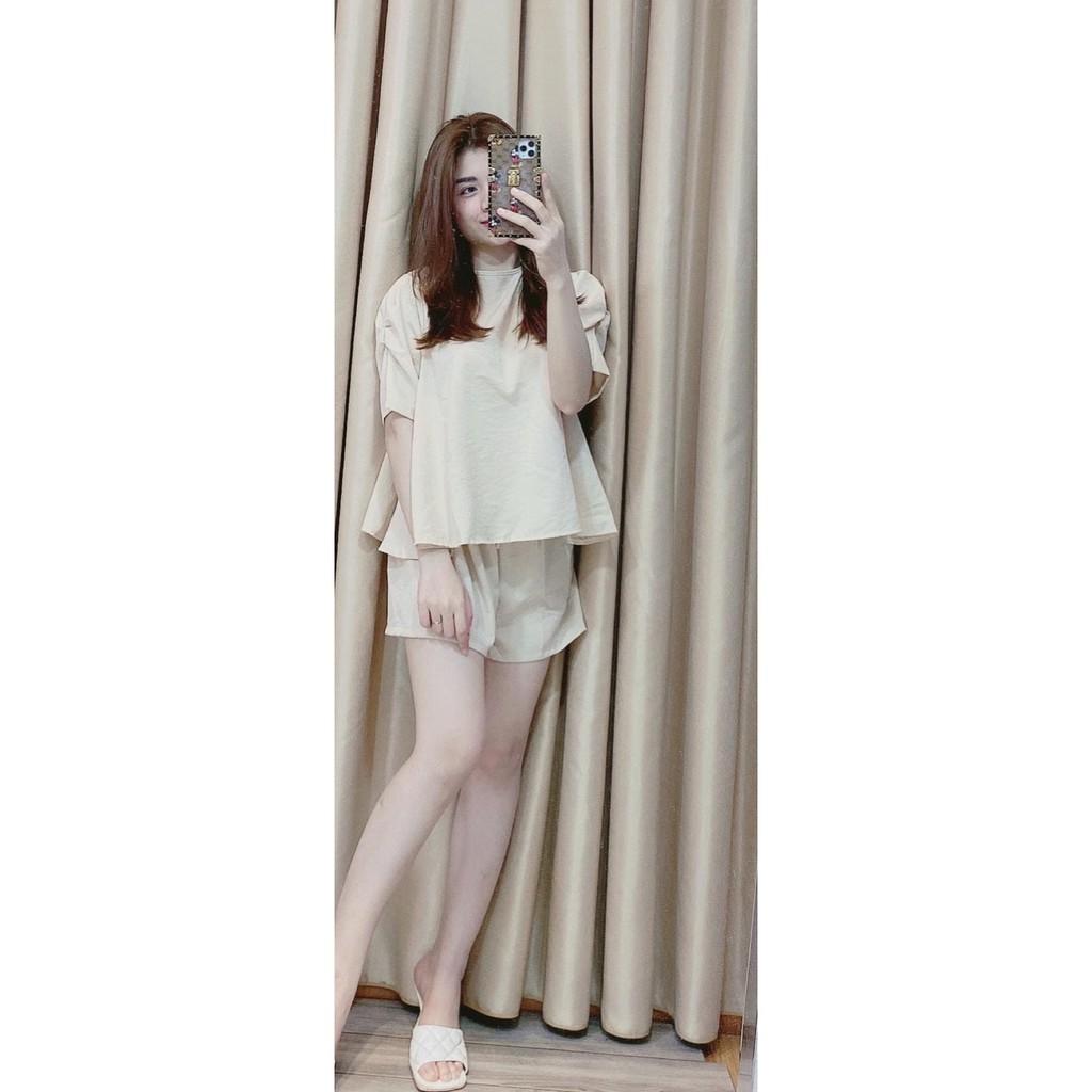 Set bộ nữ mặc nhà kết hợp đi chơi siêu mát