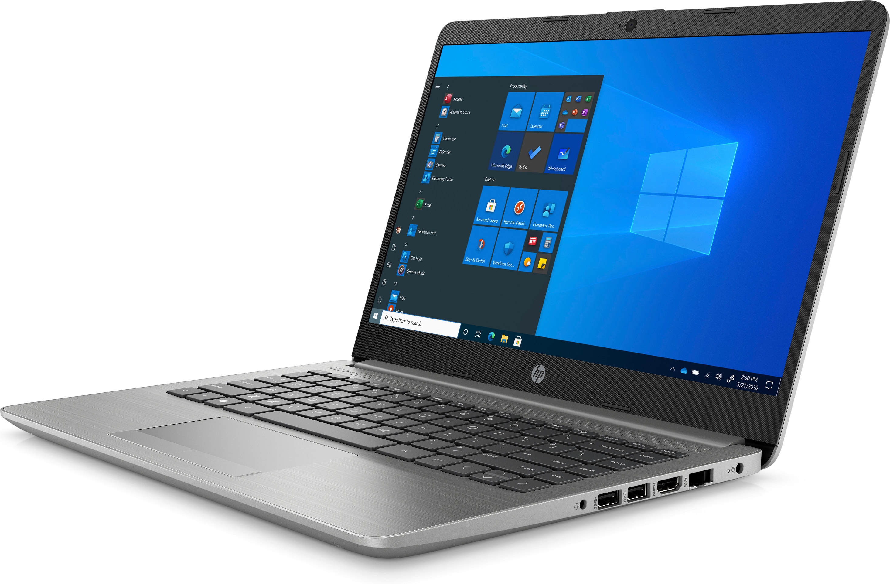 Hình ảnh Laptop HP 240 G8 617M3PA (i3-1005G1/4GB/256GB SSD/14HD/VGA ON/WIN11/Silver) - Hàng Chính Hãng