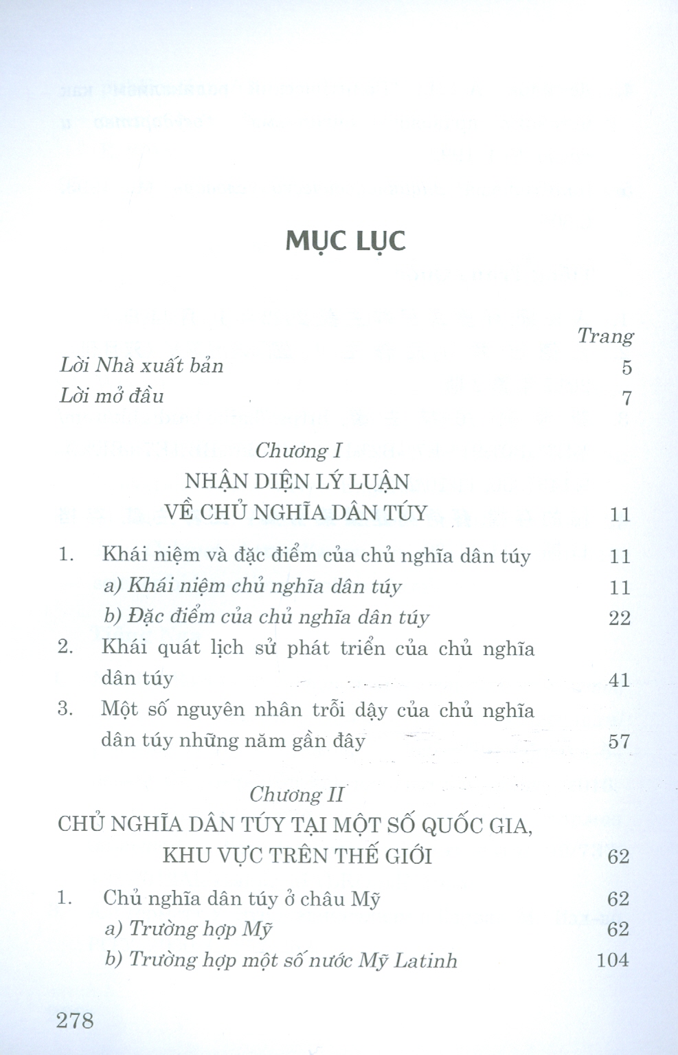 Chủ Nghĩa Dân Túy Trong Đời Sống Chính Trị Thế Giới Và Gợi Ý Tham Khảo Đối Với Việt Nam