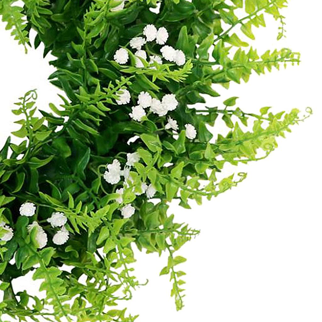 Artificial Gypsophila Wreath Garland Hanging Wall Door Mantel Wedding Decor