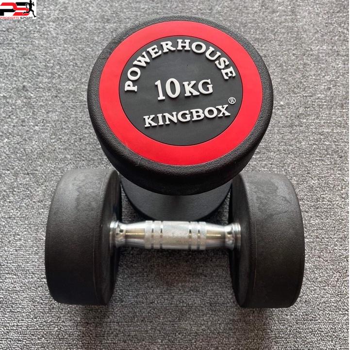 Tạ tay KINGBOX 10kg lõi gang bọc cao su Nhập Khẩu (1quả)