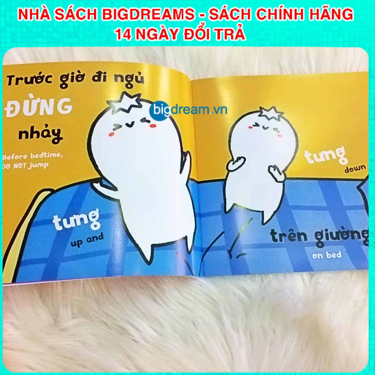 BẢN MỚI SONG NGỮ Miu Bé Nhỏ Đừng Thức Khuya Nhé! Phần 1 Ehon Kĩ Năng Sống Cho Bé 1-6 Tuổi Miu miu tự lập hiểu chuyện