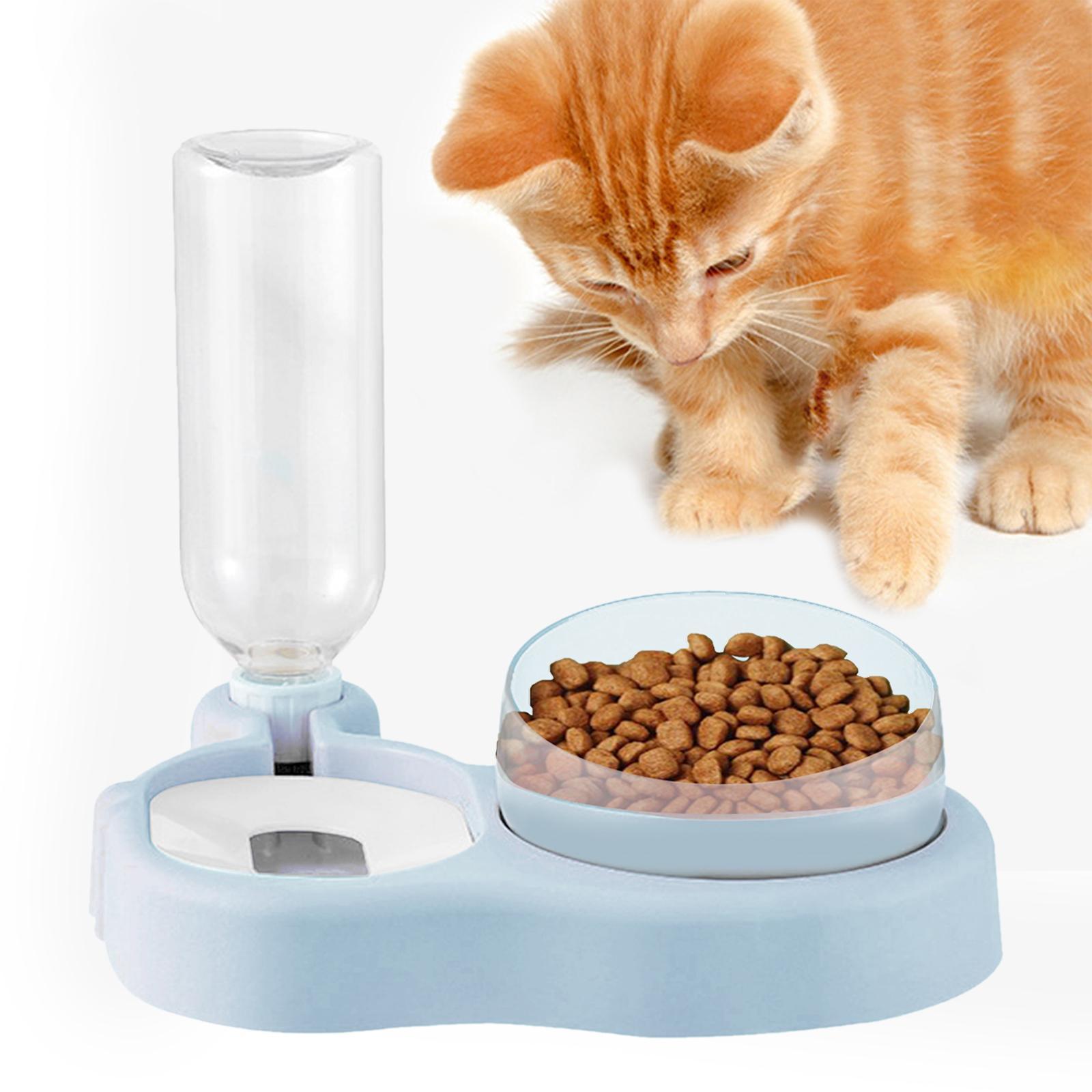 Automatic Auto Feeder Pet Self Dispenser Water Feeding Dish