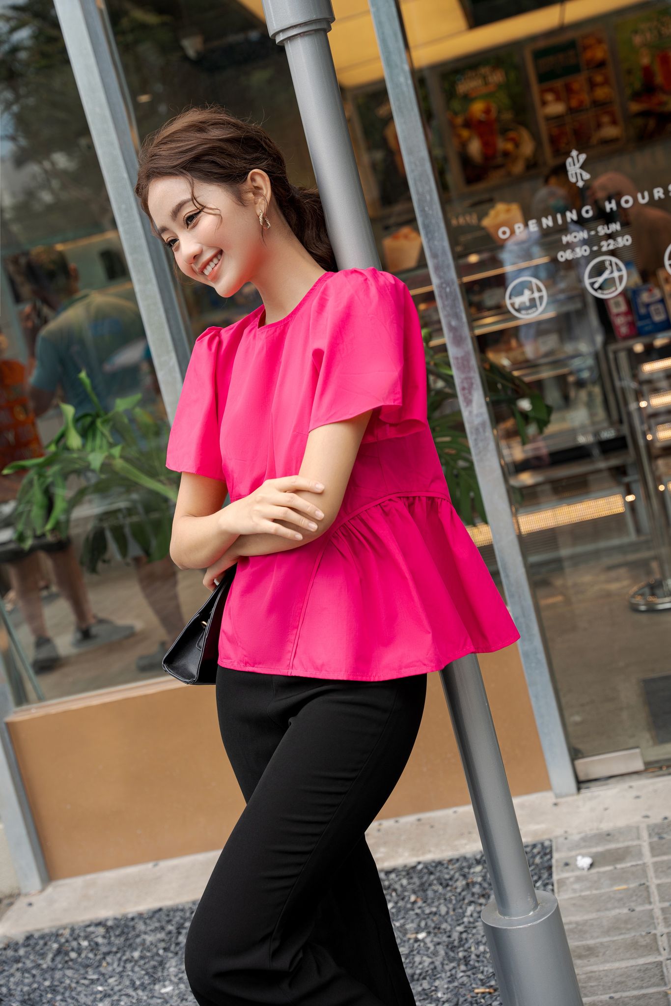 OLV - Áo Eliana Top in Pink